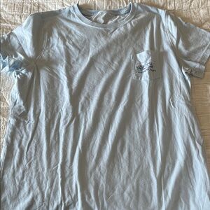 Vineyard Vines Sky Blue Tee with Pocket Logo